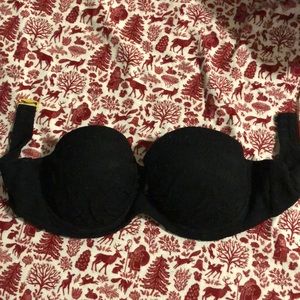 Victoria Secret Black bandeau Bathing Suit